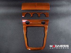 Jaguar F-TYPE Interior Trim - Carbon Fiber - Center Console Cover - Orange Candy Jaguar F-TYPE Interior Trim - Carbon Fiber - Center Console Cover - Orange Candy